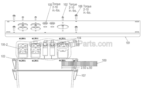 Page B Diagram and Parts List for BSV550-W Type 0 Porter Cable Generator